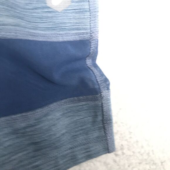 Asics Running Leggings Womens Size Large Blue Capri Compression Gym Training - Picture 4 of 8